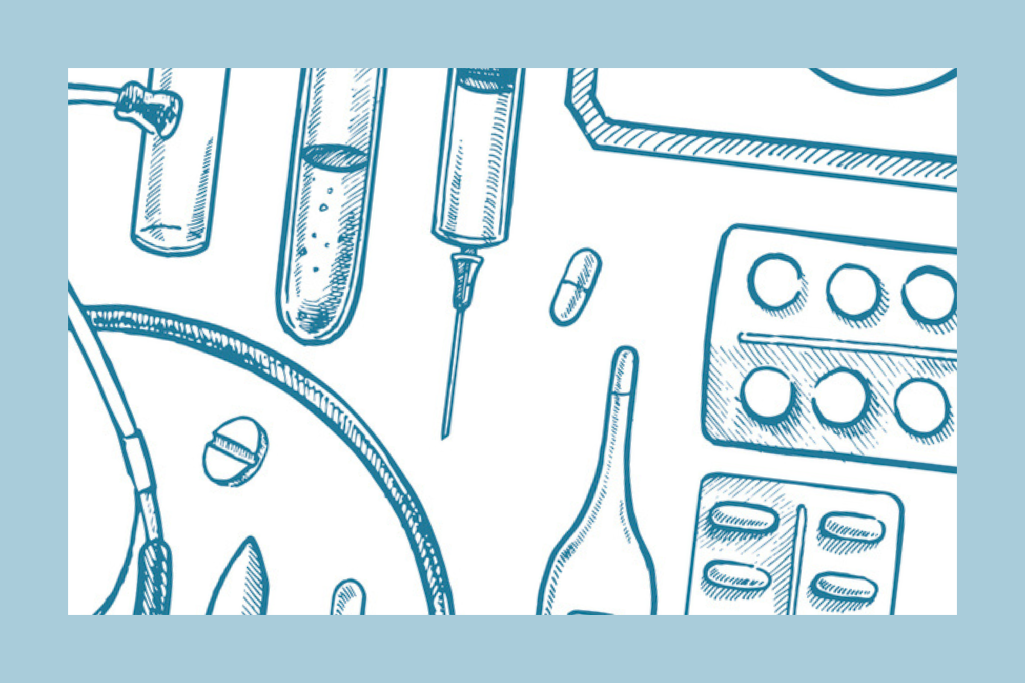 news article sketch blueline nursing medical equipment