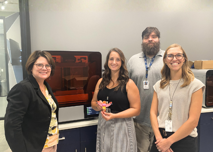 Members of the 3D Printing Team at Clarkson College